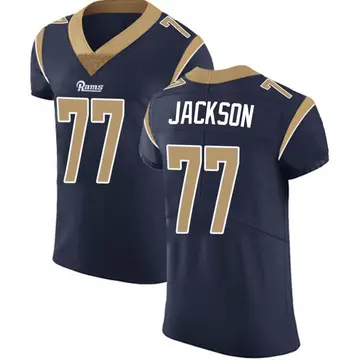 Alaric Jackson Men's Nike White Los Angeles Rams Alternate Custom Jersey Size: Small