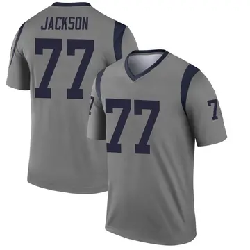 Alaric Jackson Men's Nike White Los Angeles Rams Alternate Custom Jersey Size: Small