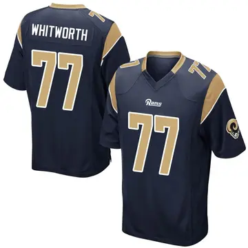 Andrew Whitworth Name & Number Game Day V-Neck T-Shirt - Royal - Tshirtsedge