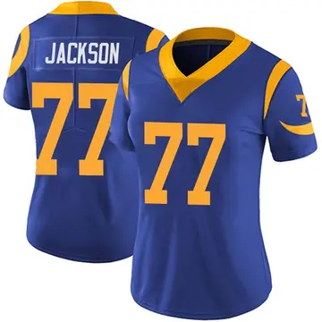 Alaric Jackson Men's Nike White Los Angeles Rams Alternate Custom Jersey Size: Small