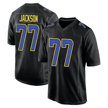 Alaric Jackson Men's Nike White Los Angeles Rams Alternate Custom Jersey Size: Small